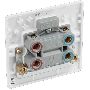 BG Electrical 875 45A DP Cooker Switch 1 Gang White