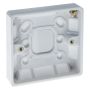 BG Electrical 893 19mm Moulded Pattress Surface Box 1 Gang White