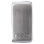 BG Nexus Grid RRFDBS Rocker Printed Fridge Brushed Steel