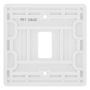 BG Nexus 1 Gang Grid Module Front Plate R81 White