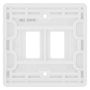 BG Nexus 2 Gang Grid Module Front Plate R82 White