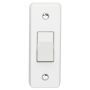 Crabtree Capital 4177 Switch 6A 1G 2W SP Architrave White