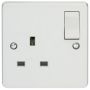 Crabtree Capital 4304 Switched Single Socket 1x 13A SP White