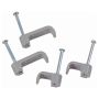 Deta 1.0mm Twin and Earth Cable Clip Grey Pack 100