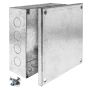 Metal Adaptable Box 150x150x50mm Knockouts Galvanised