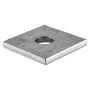 M10 10mm Flat Square Plate 1 Hole Each