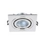 Forum Lighting Cali Downlight Square GU10 35W Chrome IP65 Forum Lighting Cali Downlight Square GU10 35W Chrome IP65