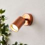 Forum Zink Leto Wall Light GU10 Adjustable Spotlight Copper