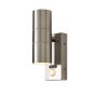 Forum Zink Leto GU10 Spotlight PIR Up and Down Wall Light Steel Forum Zink Leto GU10 Spotlight PIR Up and Down Wall Light Steel