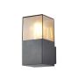 Forum Lighting Beata Wall Light E27 10W Square Grey IP44