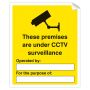 CCTV Surveillance Warning Sticker Self Adhesive 300 x 250mm