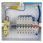 Lewden 10 Way RCBO Consumer Unit with SPD and Main Switch Populated .