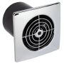 Manrose LP100STC Chrome Low Profile 4 Inch Fan with Timer 