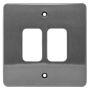MK Grid K3632GRA 2 Gang Front Plate Graphite