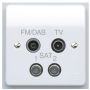 MK Logic K3554DABWHI Quad TV/FM DAB/Satx2 Quadplexer Non Isolated White