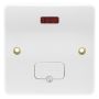 MK Logic K377WHI 13A Unswitched Fused Spur Base Flex Neon