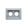 MK Masterseal Plus K56503GRY 2 Gang Flush Mounting Bezel Grey
