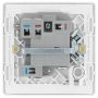 BG Evolve 13A Switched Fuse Unit LED Indicator Pearlescent White