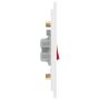 BG Evolve 45A Double Pole Switch with LED Pearlescent White