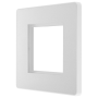 BG Evolve Double Module Euro Front Plate Pearlescent White