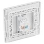 BG Evolve Single RJ45 Telephone Socket Pearlescent White