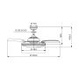 Philips Bliss DC Ceiling Fan LED Light Black