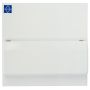 Lewden 8 Way RCBO Consumer Unit with Main Switch Trunking KO .