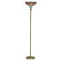 Searchlight Dragonfly Floor Lamp Antique Brass with Stained Glass Searchlight Dragonfly Floor Lamp Antique Brass with Stained Glass
