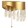 Searchlight Jewel 2 Wall Light Gold with Crystal
