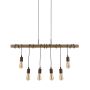 Searchlight Barn Pendant 6 Lights Dimmable Brown
