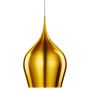 Searchlight Vibrant Gold Metal Bell Pendant Large