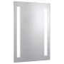 Searchlight Bathroom Mirror w Shaving Socket Chrome with Frosted IP44