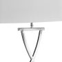 Searchlight Club Table Lamp Chrome and White Shade