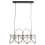 Searchlight Anthea 3 Light Pendant Black with Copper