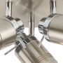 Searchlight Bathroom Spotlight 3 Lights IP44 Satin Steel