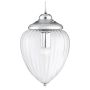 Searchlight Ribbed Glass Ceiling Pendant Light