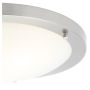 Spa Delphi LED Bathroom Ceiling Light 18W 900lm 4000K Satin Nickel