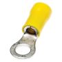 SWA Yellow Ring Crimp Terminal 6.5mm for 1.5-2.5mm Cable Pack 100
