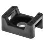 Cable Tie Cradle Base Up to 9mm Width Black 100 Pack