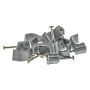 Deta 1.0mm Twin and Earth Cable Clip Grey Pack 100