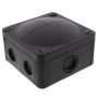 Wiska 407 95x95mm Weatherproof Junction Box Black Wiska 407 95x95mm Weatherproof Junction Box Black