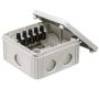 Wiska 607/5 110x110mm Junction Box with Wago Connectors Grey Wiska 607/5 110x110mm Junction Box with Wago Connectors Grey