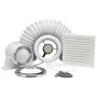 Xpelair ALL100 100mm Inline Fan Kit with LED Light