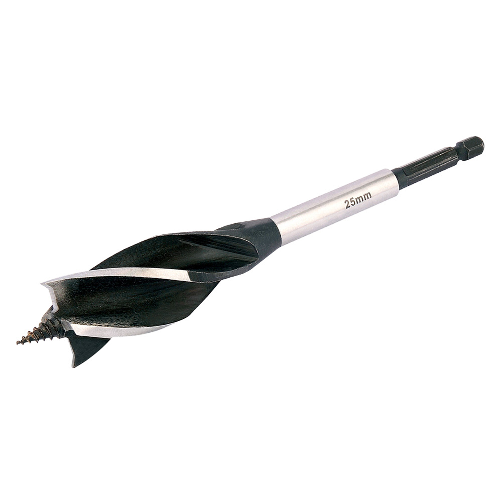 Image for Draper 35128 Fluted Wood Auger Drill Bit 25mm x 165mm
