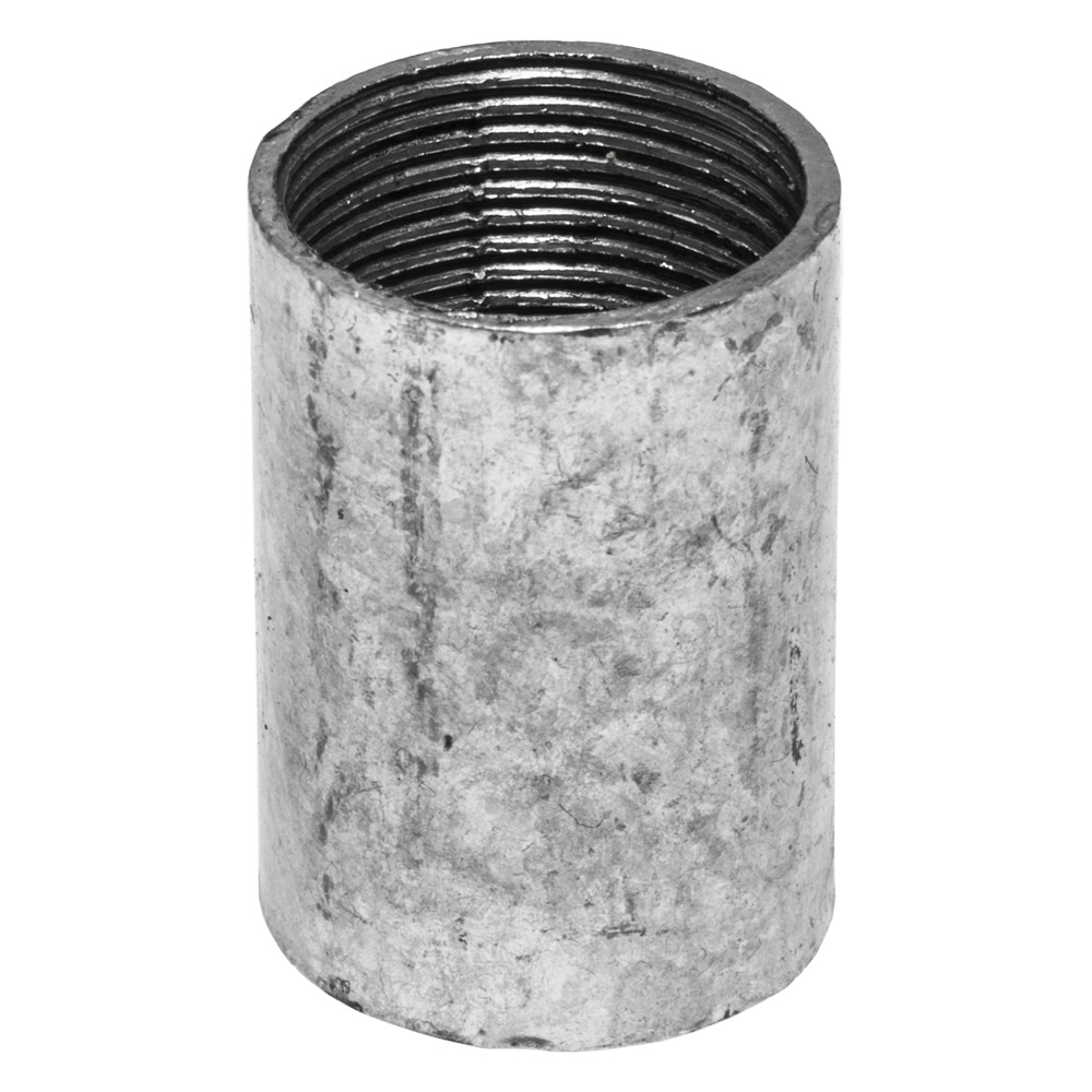 Image for 25mm Metal Solid Coupler Galvanised Each