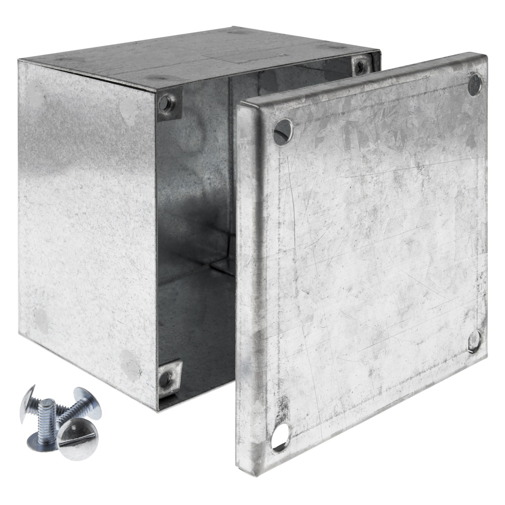 Image for Metal Adaptable Box 100x100x75mm Plain Galvanised