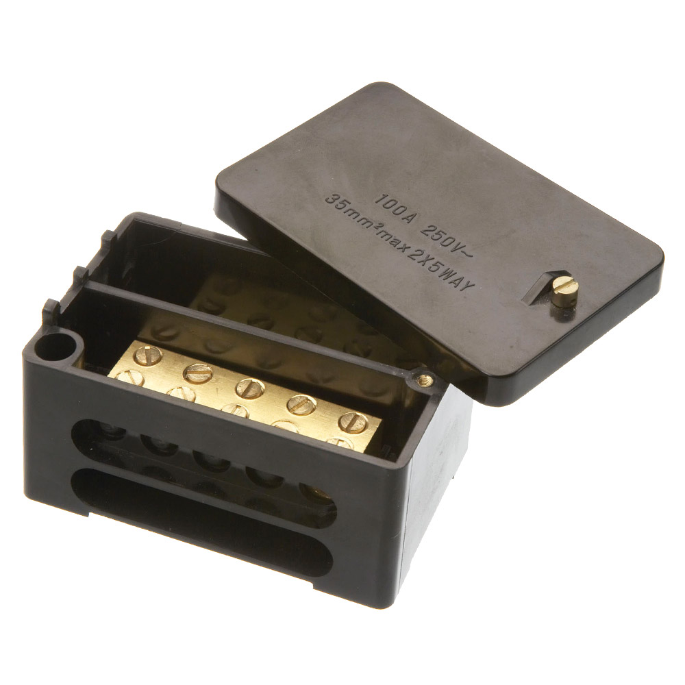 Image for Henley Connector Block 100A DP for 35mm Cable