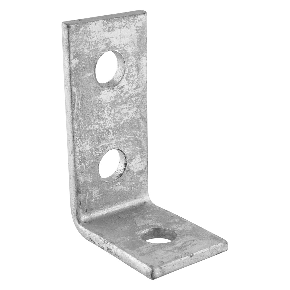 Image for 90 Degree Channel 3 Hole Angle Bracket 90 50 x 96mm Each