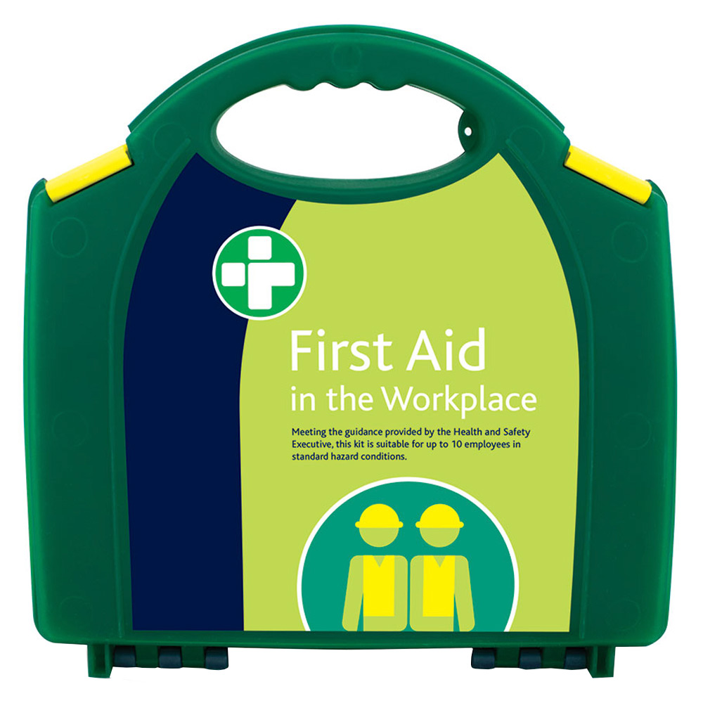 Image for First Aid Kit 10 Person Emergency Site Safety Handy Carry Case