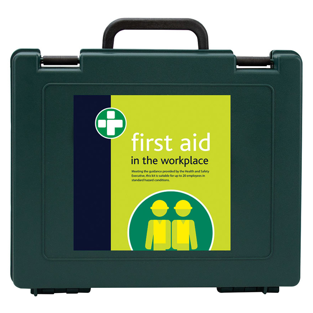 Image for First Aid Kit 20 Person Emergency Site Safety Handy Carry Case